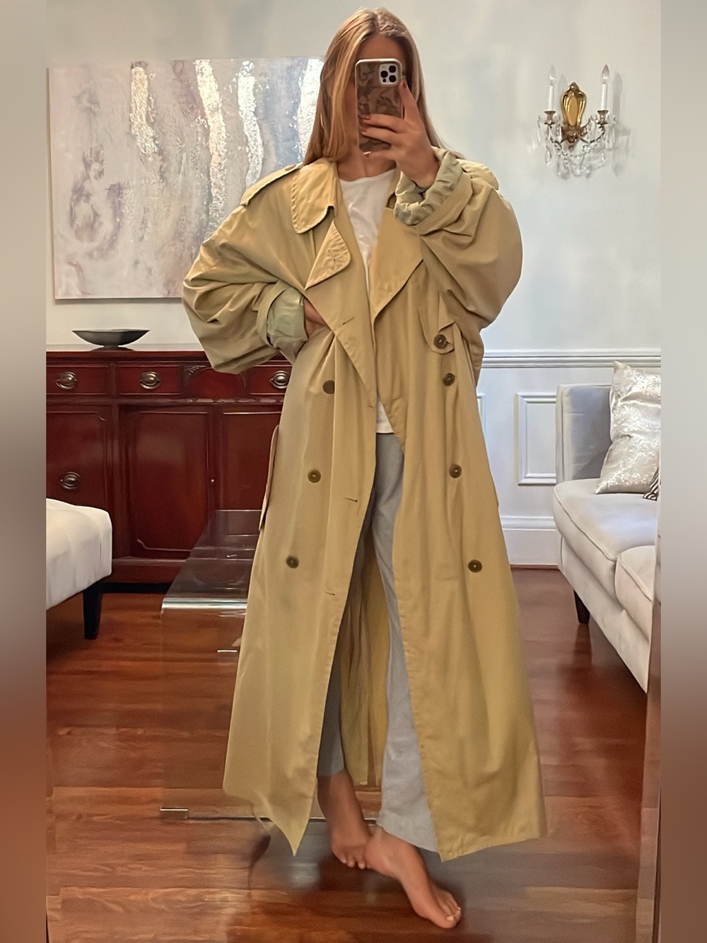 VINTAGE HUGO BOSS Double-Breasted Trench Coat  Unisex M/L women’s L/XL